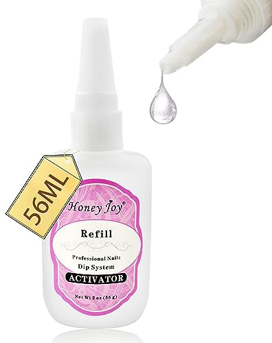56ml / 1.91oz Refill Gel Base Top Sealer Dry Activator for Dipping Powder Pre-Bond Liquid No Lamp Cure Dip Nails Natural Dry, 56ml-Activator…