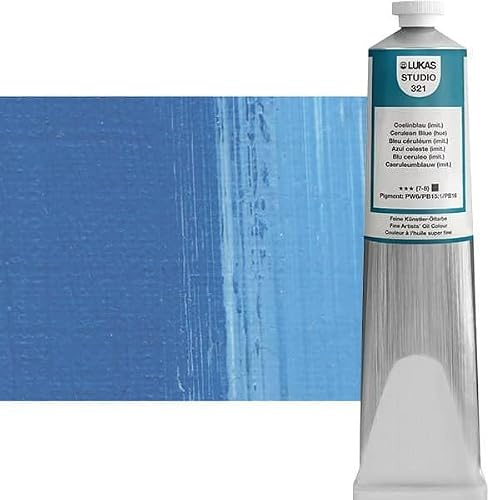 LUKAS STUDIO OIL 200 ml, Ölfarbe in Premium-Qualität, Farbton Coelinblau