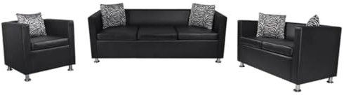 vidaXL Sofa Set 3-Sitzer 2-Sitzer Loungesofa Couch Armsessel Relaxsessel Armsofa