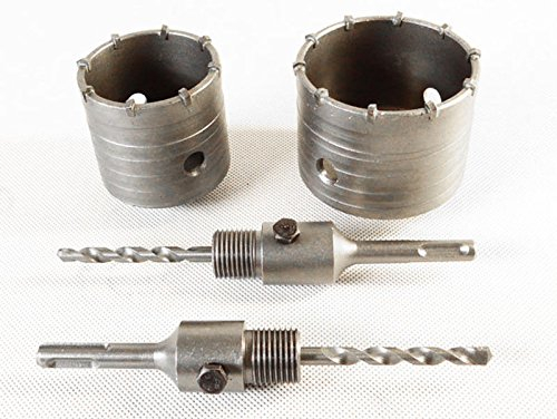 Bohrkrone Dosenbohrer Lochbohrer Kernbohrer SDS Plus 2 Stück 65mm 80mm (SDS6580)