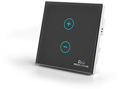 MCO Home Z-Wave Smart Light Dimmer with Touch Panel, MH-DT411, Schwarz