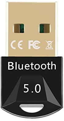 BSWL USB Bluetooth 5.0 Adapter Wireless Bluetooth Dongle/Receiver for PC Laptop Desktop Computer for windows 11/10/8/7 for Headset Speaker Keyboard Mouse Printer Plug and Play, Black