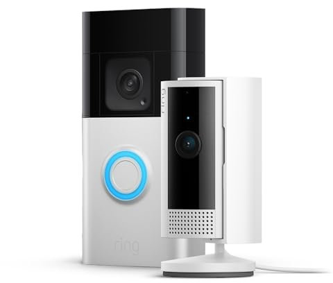 Ring Battery Video Doorbell Plus (Newest gen) + Ring Indoor Camera (2nd Gen) | Wireless Video Doorbell Camera with 1536p HD Video, Head-To-Toe View, Colour Night Vision, Wi-Fi, DIY | Easy to install