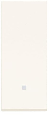 VIMAR 30024.B LINEA Wippschalter beleuchtbar, max. 100 W für Lampen mit integriertem Vorschaltgerät (IEC 60669-1:2017), weiß