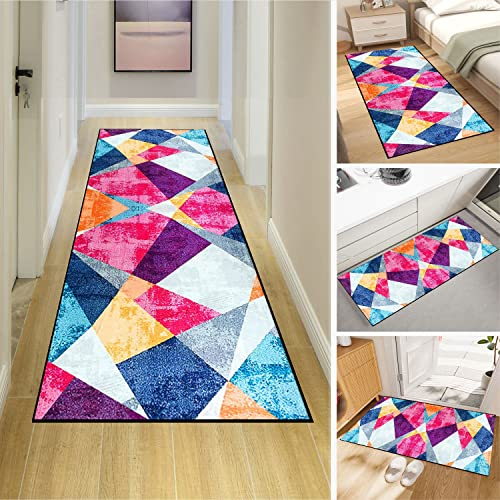 Dmkjdzsw Teppich Läufer, Kitchen Rug, Kurzflor Abwaschbar, rutschfest,Lang Küche Schlafzimmer Wohnzimmer Läufer Teppich，Benutzerdefinierte Länge und Breite verfügbar