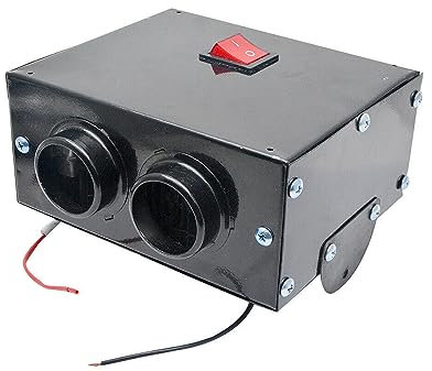ZCBYBT Ventilateur de Chauffage de Voiture 500W Pare-Brise Defrost Defogger Demister Chauffage électrique d'hiver d'automobile, pour camions, Suvs, Vans,12v,2 Hole