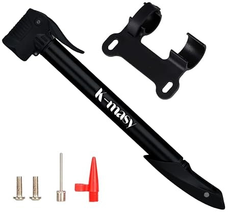 Bicycle Pump Mini Bike Pump – Aluminium Alloy Lightweight Bike Tyre Pump for Presta and Schrader Valve, Frame Mounted Bike Pumps for all Bikes Portable and small