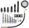 VEVOR Kompressionsmesser Kompressionstester Kompressionsprüfer Testgerät Kompressionsmessgerät mit einem 80-mm-Manometer 0–1000 PSI und 0–70 bar Verdichtungsmesser inkl. 4x Adapter