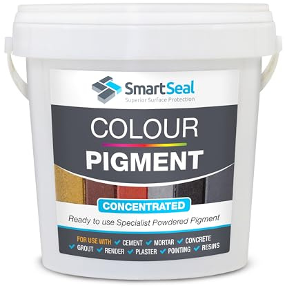 SmartSeal Concentrated Colour Pigment (TERRAC 500g) - Ready-to-use Concentrated Cement Dye & Concrete Pigment Powder for Grout, Render, Plaster, Pointing & Resins