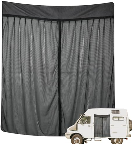 Copertura Per Il Fienile Posteriore Per Porta Bagagliaio,Zanzariera Per Portellone Posteriore,Zanzariera Magnetica In Rete Nera,Per Tetto Camper,Roulotte,Camper Van Camping(165 * 210cm)