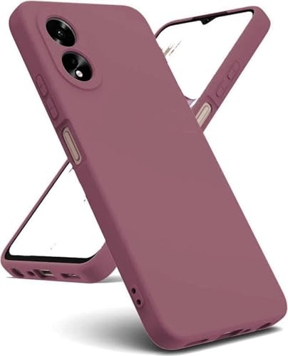Générique Compatible avec Oppo A18 4G CPH2591 / A38 4G CPH2579 Coque Souple Silicone Gel Protection Flexible Slim Mat Antichoc Anti-Rayures Soft TPU (Fuchsia)