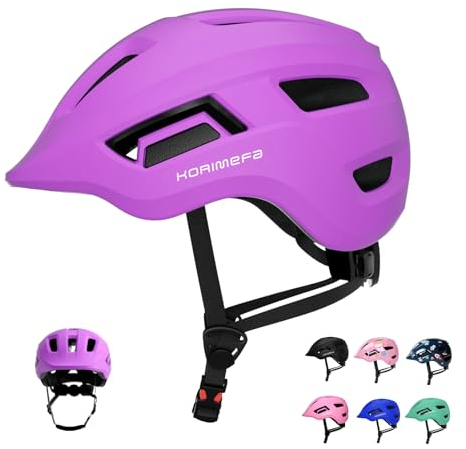 KORIMEFA Fahrradhelm, verstellbar, für Kinder von 2-8 Jahren (Violett, XS)