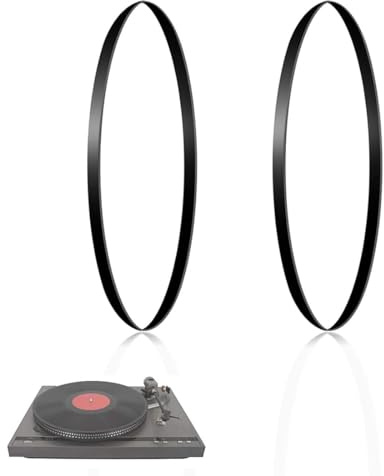 PLABBDPL 2pcs Ersatzriemen für Plattenspieler,20cm Länge,hochwertiges Gummi für beste Antriebsleistung und perfekten Musikgenuss,Recorder Teile,Phonograph Gürtel,passend für viele Plattenspielertypen
