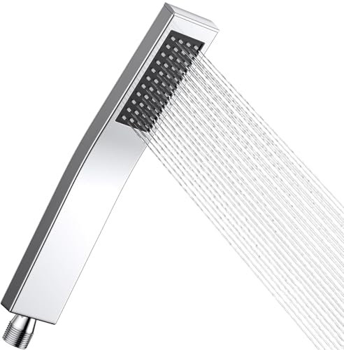 Square Brand 304 Stainless Steel Self-Cleaning Silicone Handheld Shower Head for Home Bath