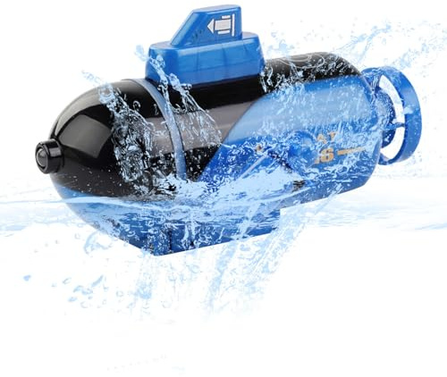 OBEST Mini Fernbedienungs U-Boot, RC Simuliertes U-Boot Modell, Elektrisches Tauchboot Spielzeug Geeignet für Aquarien, Badewannen und Schwimmbäder, Ferngesteuerte Rennboot USB-Aufladung