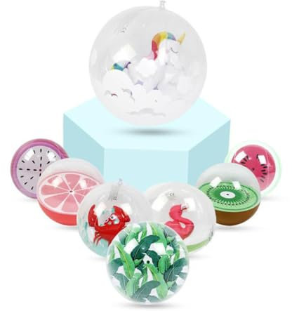 TOYANDONA 2stücke Aufblasbarer Transparenter Strandball Für Wasser Und Pool Junge Mädchen-strandbälle Leicht Aufzublasende Poolbälle Für Outdoor-spaß
