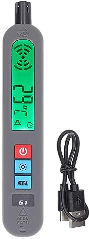 Telituny Gaslecksuchgerät Erdgas, G1 Gasmelder Erdgasdetektor mit Akustischem und Großes LCD Visuellem Alarm, Tragbarer Hochempfindlicher Gasleckdetektor, für Methan Propan Erdgas Haus Wohnwagen
