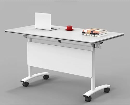 JDJXYNSRT Konferenztisch Flip Top Mobiler Schulungstisch, Klappbarer Flip Top Mobiler Schulungstisch Mit Leisem Rollen, Mobiler Klappbarer Besprechungstisch, Rollbarer Besprechungstisch Für Büro, Kon