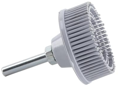 Zerodis Emery Rubber Bristle Disc Polishing Brush for Removal, 2 Inch Grinding Wheel with 50#, 80# Grit, Fits Most Electric Drills, Ideal for Deburring and Scratches (White)