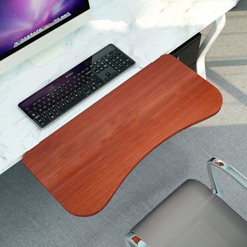 Foldable Desk Extender,Clamp-On Keyboard Table Mount, Support Arm for Fatigue Relief, Easy to Clean, Waterproof Design, Protects Your Desktop
