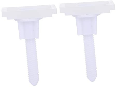 Kit di Fissaggio per Copriwater Viti, 2 Set in Abs Bianco