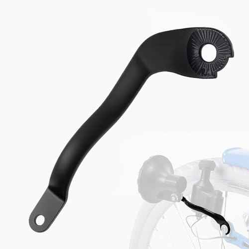 Generisch Fahrrad Scheinwerfer Halterung für Nabendynamo | Frontlicht Halter für Dynamo-Befestigung | Universal Licht-Halter aus Stahl Schwarz Matt 80mm