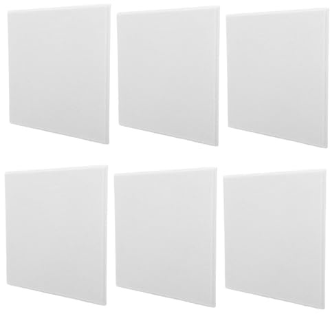 Cabilock 6 Stück Filz Pinnwand Weiß Kork Pinnwand Büro Memo Board Schalldämmend Vielseitig für Zuhause und Büro