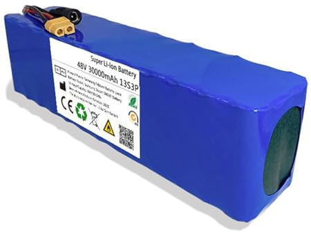 48V 30AH Batteries Lithium-ION Étanches pour Vélos Électriques 13S3P Batterie Au Lithium-ION Ebike avec Chargeur Batterie De Scooter Carte De Protection Intégrée T