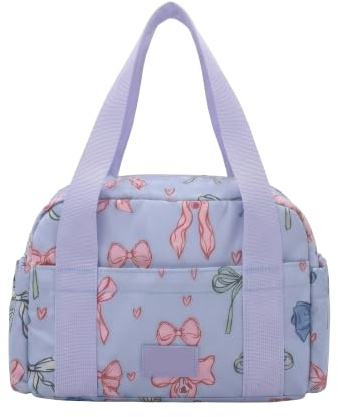 Nanxson 6L Riutilizzabile Borsa Contenitore portatile per uomini adulti donne piccola scatola termica per il pranzo per viaggi ufficio e studenti (6L,Fiocco Blu)