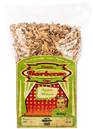 Axtschlag Devil Smoke 100G00M1500V Lot de copeaux de Bois de Fumage 1 kg 1 kg Apple - Apfel