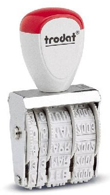 Datum-Stempel Offen 3X18 Monate In Buchstaben Wedo