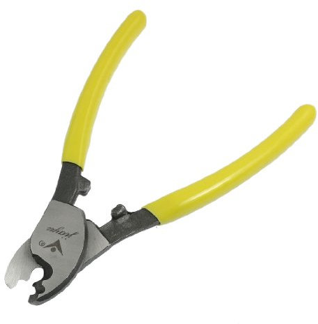 Sourcingmap Yellow Plastic Coated Handle Metal Cable Wire Cutter Plier 6