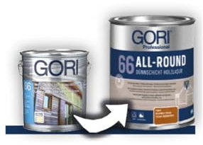 GORI 66 ALL-ROUND Impregnante di finitura per legno esterno 7801 ROVERE CHIARO 0,75 l
