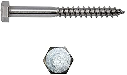ARLI 25x Sechskantschrauben 10x80 mm DIN 571 Schrauben Stahl verzinkt Schraube Holz Teilgewinde SW17 Sechskantkopf Holzschrauben für Dübel & Befestigung