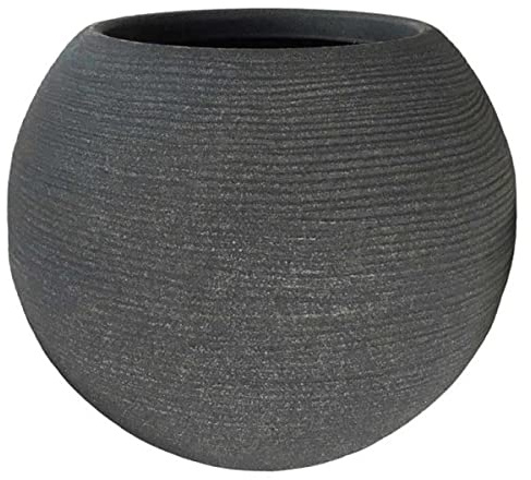 vasar Vaso Portavaso Caspò Sfera Rigata Shabby Resina sfri 40 ghisa