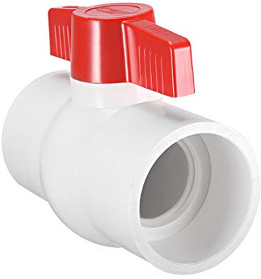 sourcing map Vanne à bille en PVC 63 mm pour tuyau d'alimentation en eau connexion par glissement