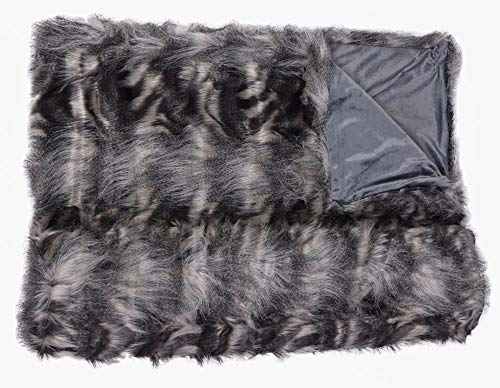 Tagesdecke Fellimitat Waschbär Felldecke Luxus Sofadecke Pelzdecke 160x200 cm Webpelz Plaid pda007 Palazzo Exklusiv