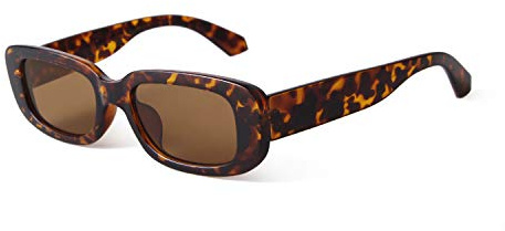 ADEWU Retro Schmale Sonnenbrille Damen Herren Rechteckig UV400 Vintage 90er Sunglasses