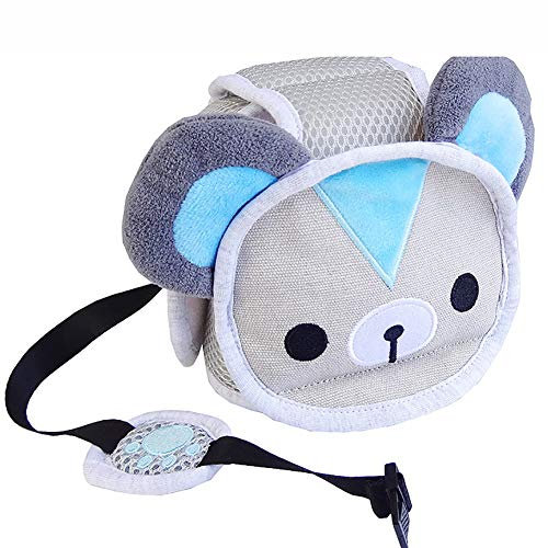 Rocky Green Baby Schutzhelm Kleinkind Schutzhut Verstellbarer Größe Weich Bequem 360° Anti Fall Baumwolle Baby Helm Schutzhelm für Babys von 6 Monaten - 6 Jahren,Bear