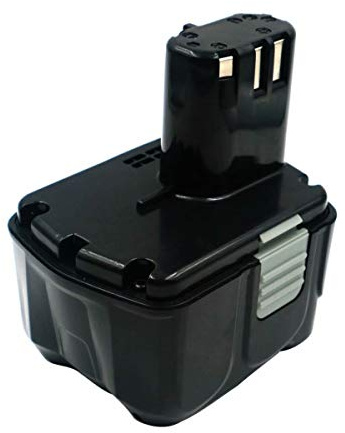 HITACHI - Soporte de batería de ion de litio, 14,4 V, 5000 mAh 18650 compatible con batería EB1412S, EB1414, EB141414L, EB1414S, EB1420RS, EB1424, EB1426H, EB1430H, EB1430R y EB14B