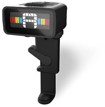 D'Addario Micro Rechargeable Viola Tuner - Viola Accessories - Viola Clip On Tuner - Digital Viola Tuner - Padded Mount, Non Marring - Full Color LCD Display - Accurate & Easy to Use