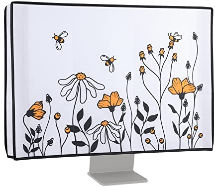 kwmobile 27-28 Monitor Hülle - PC Bildschirm Schutzhülle für 27-28 Monitor - Computer Cover Case