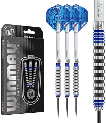 WINMAU Advance 500-serien blå 22 g dartpilar med dartpilar och dartpilar