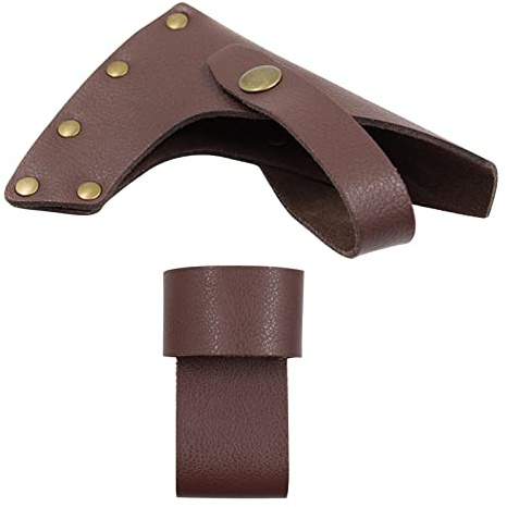 Axt Holster Mit Gürtelschlaufe, Verstellbarer Beilbezug Leder Beil Kopfscheide Mit Gürtelhalter Für Hammer Axt Sichel Verwenden Sie Outdoor Arbeit Camping Geschenk Für Holzfäller Zimmerman,1 Pcs