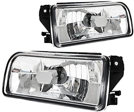 WOZIES Nebelleuchte Für BMW E36 318i 318ti 323i 328i 1992-1998 Linke und rechte vordere Stoßstange, Scheinwerfer, Nebelscheinwerfergehäuse, Auto-Nebelscheinwerfer-Baugruppenabdeckung