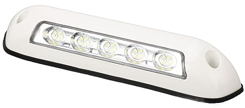 RV-LED-Vorzeltleuchte, 20,3 Cm, Wasserdichte Utility-Streifen-Lichtleiste, DC 12 V 24 V, RV 30 LED-Außenleuchte mit Klarer Linse für Marine, Wohnwagen, Wohnmobil, Wohnmobil,