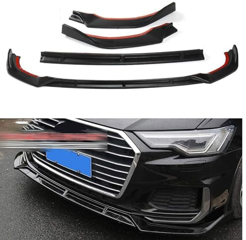 Frontspoiler Lippe Spoilerlippe Splitter Für Audi A6 2019 2020, Stoßstange Lippe Front Spoiler Tuning Auto zubehör