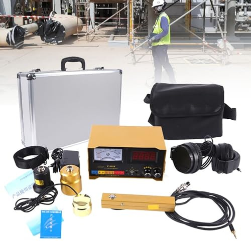 Detector de fugas de agua subterránea, sensor de geófono profesional para fugas de agua, sensor de fugas de agua preciso y confiable para la construcción de tuberías, 1-4 engranajes ajustables