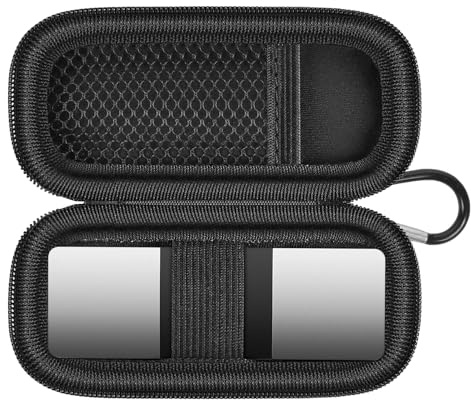 Herzmonitor-Tasche kompatibel mit AliveCor KardiaMobile 6L - Smartphone-kompatibler 6-Messungen-EKG-Monitor für Apple- und Android-Geräte - NUR HÜLLE (Voll Schwarz)