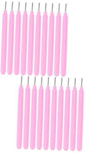 SEWACC 20 STK Quilling aus Papier Papierwellung Papierstreifen Papierkartenherstellung Elektrowerkzeuge Langlebig im Gebrauch Papierquilling-Werkzeug Papierhandwerk-DIY-Werkzeug Rosa